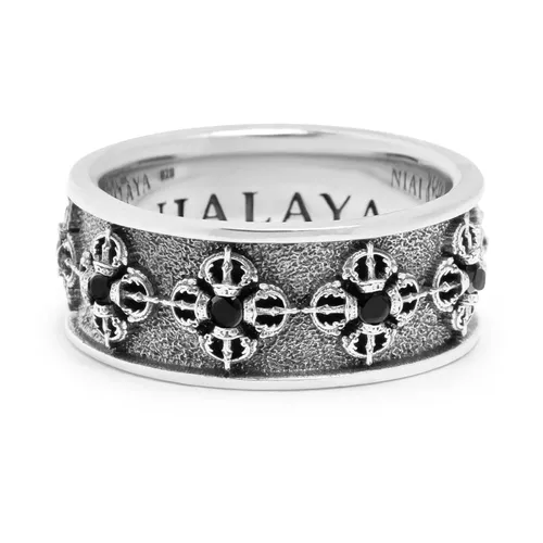 Men's Sterling Silver Dorje Ring - Nialaya - Modalova