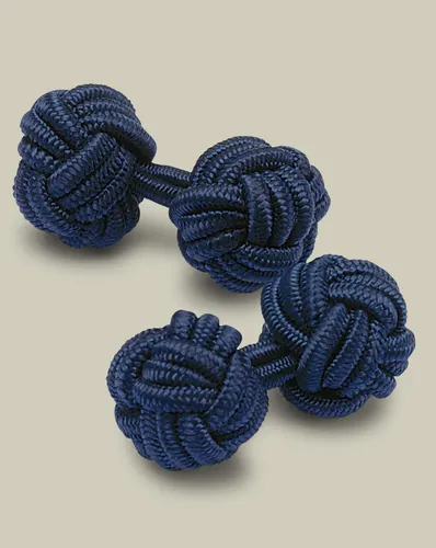 Men's Knot Cufflinks - Indigo by - Charles Tyrwhitt - Modalova