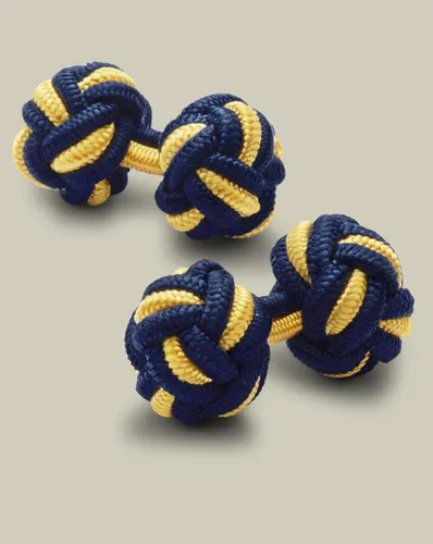 Men's Knot Cufflinks - Indigo & Sunflower by - Charles Tyrwhitt - Modalova