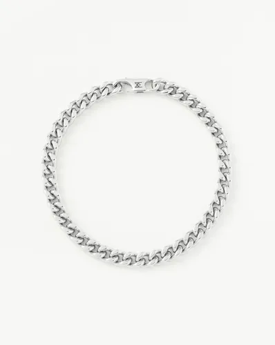 Mens Flat Curb Chain Bracelet | Silver Plated - Missoma - Modalova