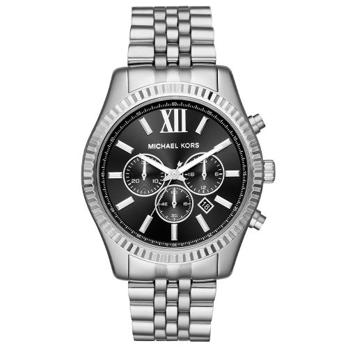 MK8602 Lexington Chronograph Black Dial Men's Watch - Size One Size - Michael Kors - Modalova