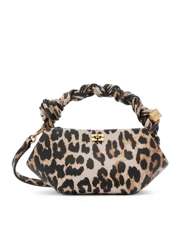 MINI BOU BAG IN LEOPARD LEATHER - Woman - Ganni - Modalova