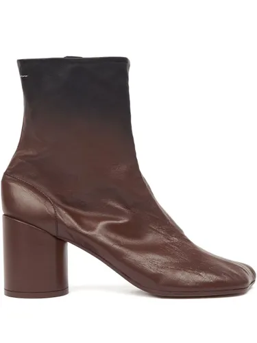 Leather Ankle Boots - MM6 Maison Margiela - Modalova