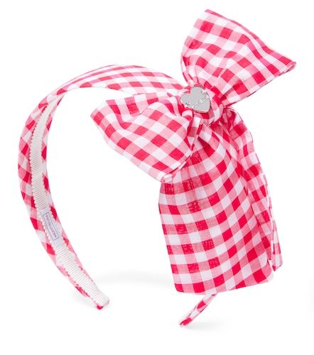 Checked mousseline headband - Monnalisa - Modalova