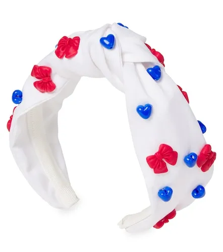 Embellished cotton headband - Monnalisa - Modalova