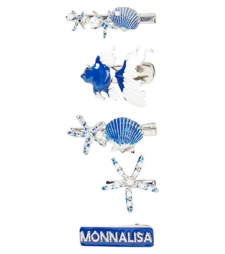 Set of 5 embellished bobby pins - Monnalisa - Modalova