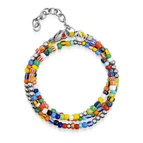 Multicolor Trifocal Beaded Wrap Bracelet - Nialaya - Modalova