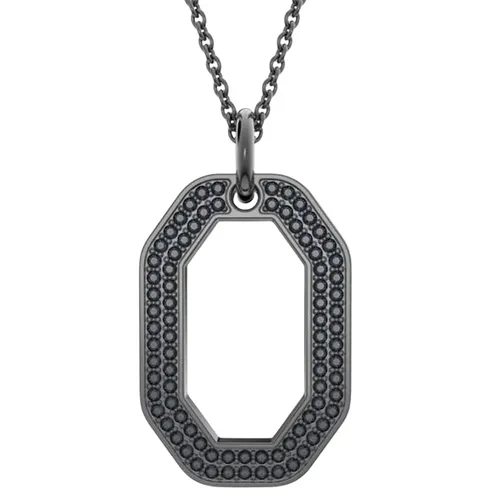 Necklace with Pendant Dextera Octagon Black 5651703 - Swarovski - Modalova