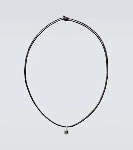 Kt gold pendant necklace with tourmaline - Octavia Elizabeth - Modalova