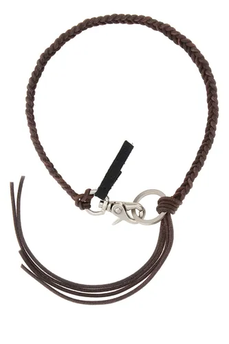 Chocolate leather Ladon necklace - OUR LEGACY - Modalova