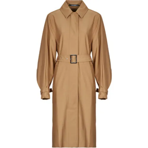 PLEATED TRENCH COAT women's Trench Coat in - Karl Lagerfeld - Modalova
