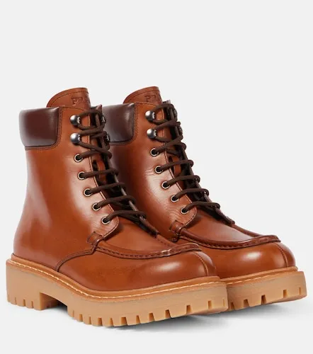 Prada Leather combat boots - Prada - Modalova