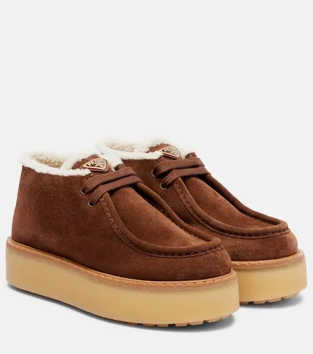 Prada Suede platform desert boots - Prada - Modalova
