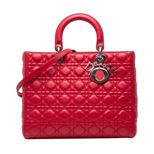 Pre-owned Quilted Leather Top Handle Bag - Dior Vintage - Modalova
