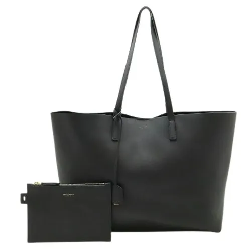 Pre-owned Shopping Tote Leather Tote Bag - Yves Saint Laurent Vintage - Modalova