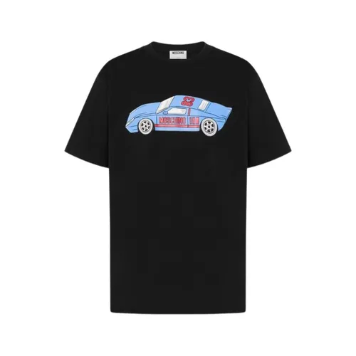 Printed Cotton Jersey T-shirt - Moschino - Modalova