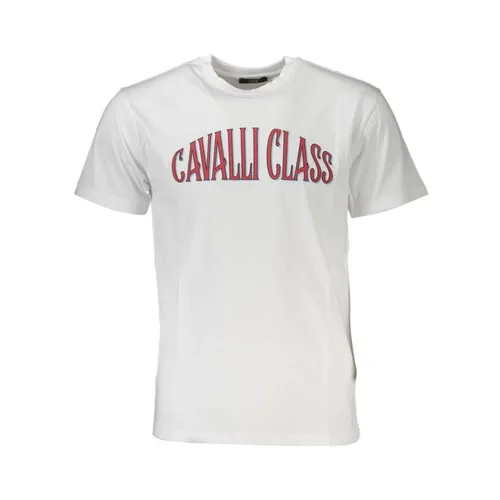 Printed Cotton T-Shirt - Cavalli Class - Modalova