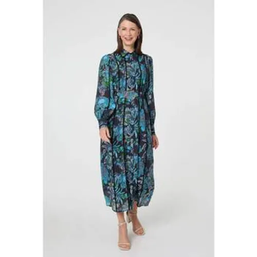 Printed Embellished Belted Maxi Dress women's Long Dress in - Izabel London - Modalova
