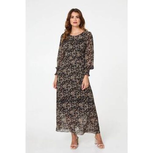 Printed Long Sleeve Layered Maxi Dress women's Long Dress in - Izabel London - Modalova
