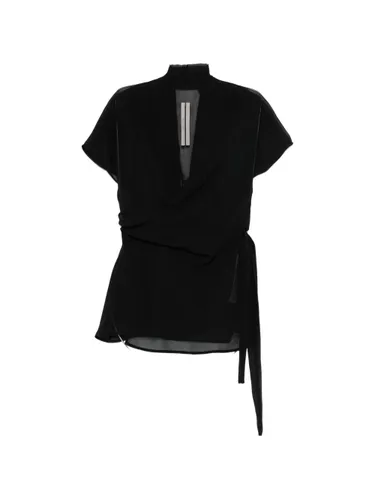 Rick Owens Top Black Silk - Women - Rick Owens - Modalova
