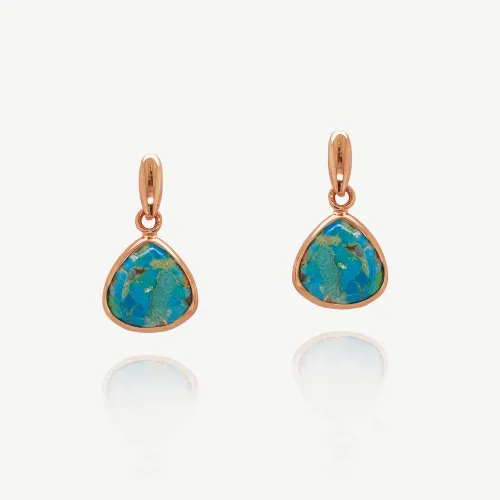 Rose Gold Marrakesh Gemstone Earrings - Size One Size - Sarah Alexander - Modalova