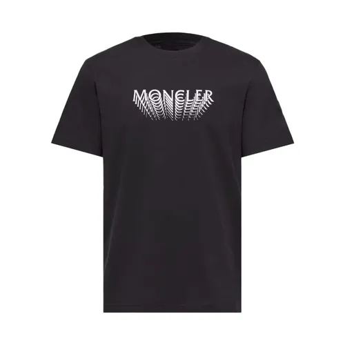 Short Sleeve Cotton T-Shirt - Moncler - Modalova