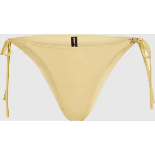 Side-tie Bikini Bottoms, Woman, Yellow, Size: Xs - Karl Lagerfeld - Modalova