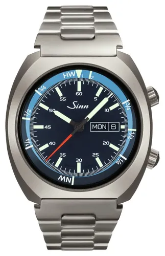 TWO LINK BRACELET 240 St GZ with interior tide Watch - Sinn - Modalova