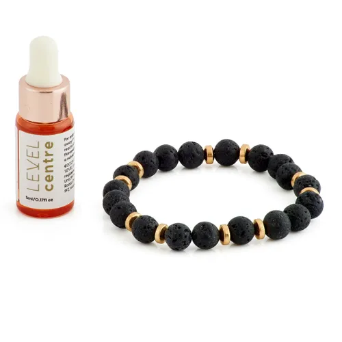 LEVEL Wellbeing Lava Bead Aromatherapy Bracelet - Centre - Size One Size - Smug - Modalova