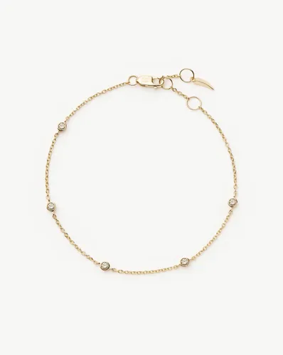 Solid Gold Floating Diamond Bracelet | 14ct Solid Gold - Missoma - Modalova