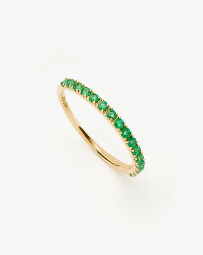 Solid Gold Half Emerald Eternity Ring - Missoma - Modalova