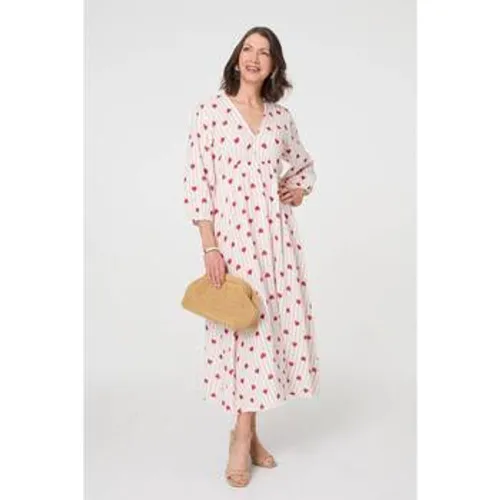 Striped Empire 3/4 Sleeve Maxi Dress women's Long Dress in - Izabel London - Modalova