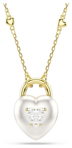 Idyllia Pendant, Mixed Cuts, Heart, White Jewellery - Swarovski - Modalova