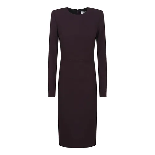 T-Shirt Fitted Dress - Victoria Beckham - Modalova