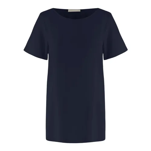 T-shirt made from stretch silk Round neckline Short sleeve - Allude - Modalova