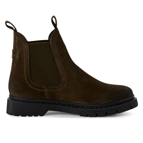 Womens Olive Suede Leather Classic Chelsea Ankle Boots - Size 39 - Tamaris - Modalova