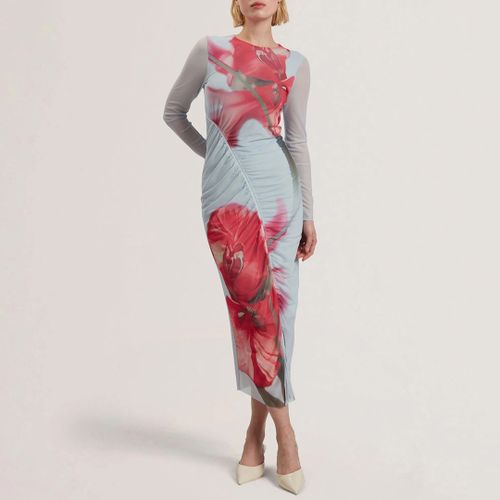 Boxnine Mesh Gathered Detail Dress - Size 6 - Ted Baker - Modalova