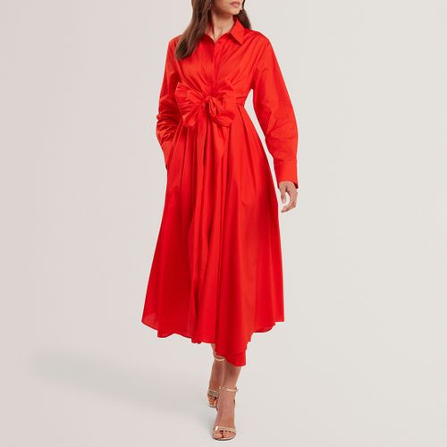 Ellisia Cotton Wrap Shirt Midi Dress - Size 12 - Ted Baker - Modalova