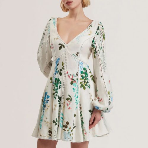 Belvida Trim Detail Linen Mini Dress - Size 14 - Ted Baker - Modalova