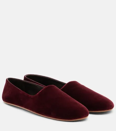 The Row Ponti velvet slip-on shoes - The Row - Modalova