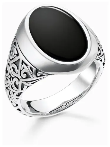 TR2242-698-11-62 Rebel At Heart | Black Signet Jewellery - Thomas Sabo - Modalova