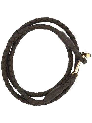 Tom ford braided leather bracelet - tom ford - Modalova