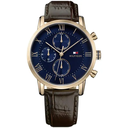 Kane Brown Leather Men's Watch - Size One Size - Tommy Hilfiger - Modalova
