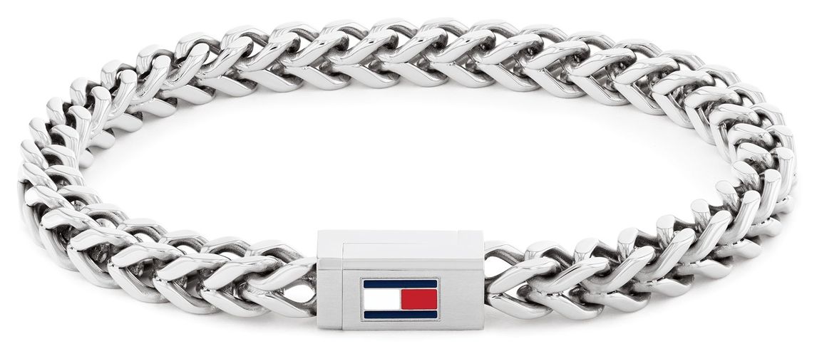 Men's Braided Metal Silver Bracelet Jewellery - Tommy Hilfiger - Modalova