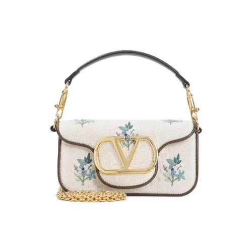 Small Shoulder Bag Linen/flax - Unisex - Valentino Garavani - Modalova