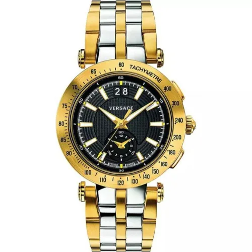 VAH020016 Men's V-RACE Two-Tone Quartz Watch - Size One Size - Versace - Modalova