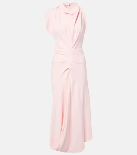 Draped crepe midi dress - Victoria Beckham - Modalova