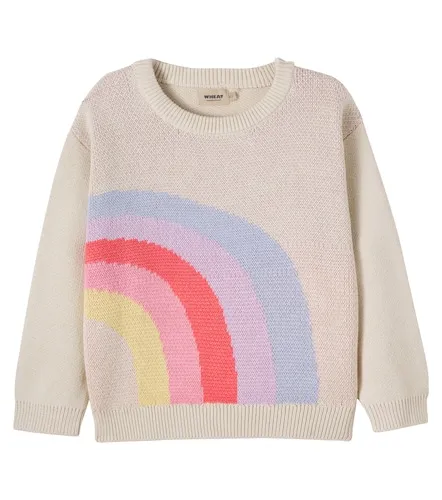 Solveig cotton jacquard sweater - Wheat - Modalova