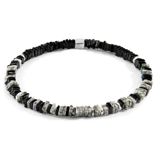 Jasper Innot Silver and Stone Bracelet - ANCHOR & CREW - Modalova