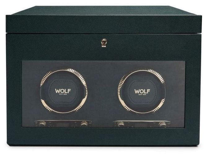 British Racing Double Watch Winder With Storage Jewellery - WOLF - Modalova